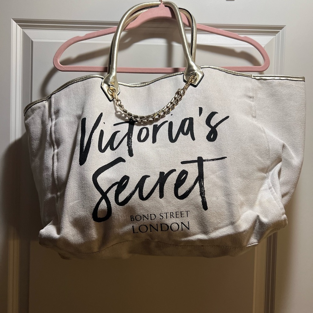Victoria's Secret Tote with Chain Detail